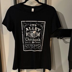 The Alley Chicago - Bella Canvas Black Graphic Tee